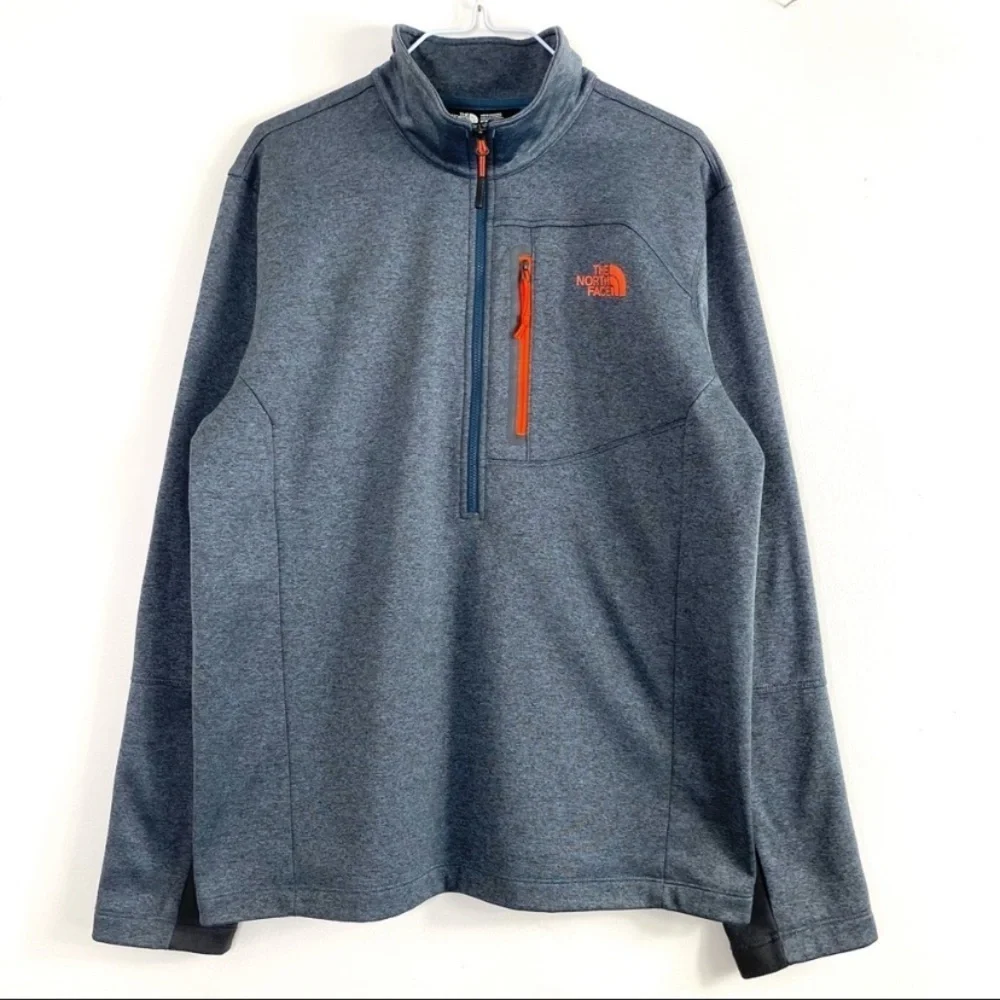 THE North Face Canyonlands 1/2 Zip Fleece Top in Blue Gray